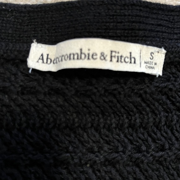 Abercrombie & Fitch Black Crochet Vest - Picture 5 of 14